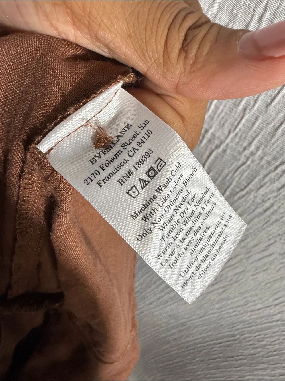 Everlane The Linen Side-Button Jumpsuit Brown Size 4 Wide leg Quiet luxury Chic